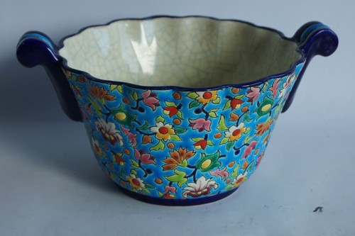 Longwy enamel vase 3310 - longwy,