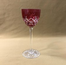 roemer / verre à vin du Rhin BACCARAT cristal doublé ROUGE modèle taille 12464