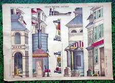  XIX ème - Rare Planche