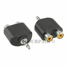 Dual RCA Female Jacks to 3.5mm