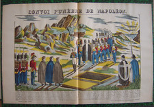 Image d'épinal Pellerin Napoléon Bonaparte Mort Convoi funèbre île Sainte-Hélène