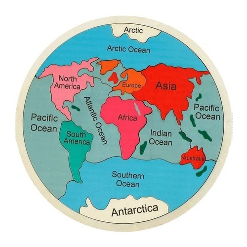 Puzzle carte pour enfants - pour,