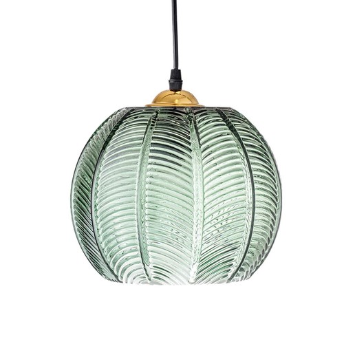 Suspension verre vert clair - verre,