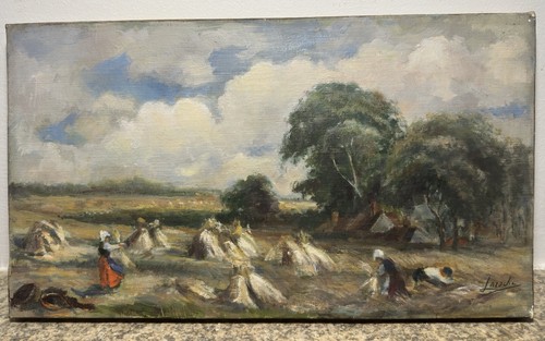 Huile sur toile xixe - huile,