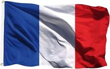 Drapeau de la France 90 x 150 cm avec 2 œillets en métal résistant