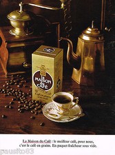 PUBLICITE ADVERTISING 055  1978  LA MAISON DU CAFE   café en grains