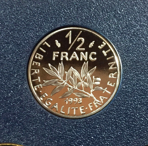 Centimes 1993 fdc sortie du - centimes,