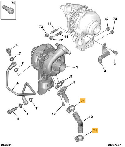 Kit montage turbo hdi - montage,