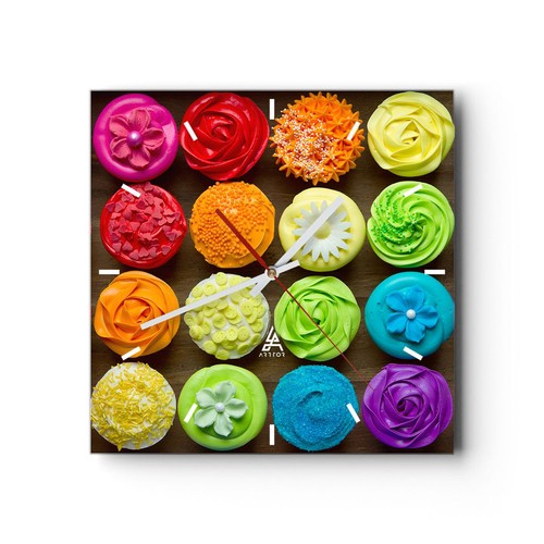 Horloge murale verre - horloge,