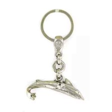 DAUPHIN PORTE CLES METAL RELIEF FABRICATION FRANCAISE AU CHOIX