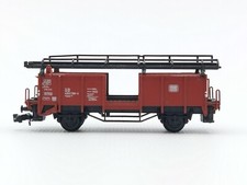 N FLEISCHMANN PICCOLO 5224 - Two Levels Car Transport Wagon - Average Condition