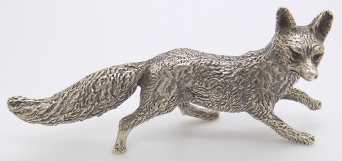 Renard argent massif - argent,