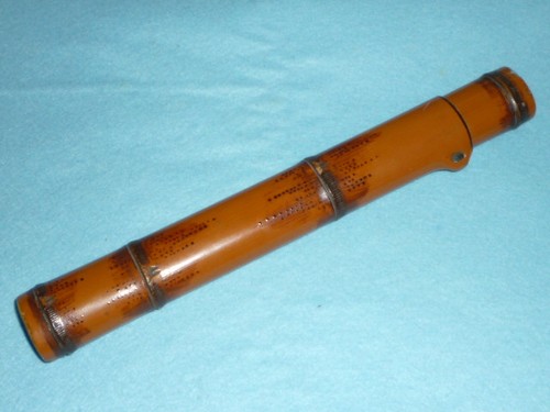Ancien etui pipe - a, kiseruzutsu