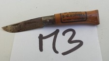 M3/ Ancien petit opinel N° 3  LA MAIN COURONNÉE 1 er choix. Long fermé 5.6 cm