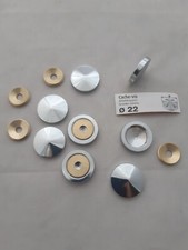 8 cache vis en laiton chromé