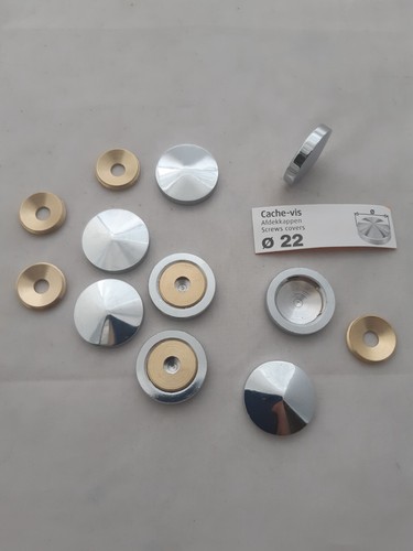 Cache vis laiton chromé - 8,