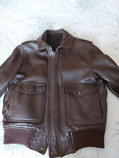 Blouson Pilote Cuir Brun