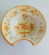 Plat a barbe, assiette en faïence de Martres Tolosane, faiencerie du Matet, 1930