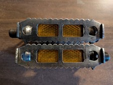 Paire de pédales LYOTARD vintage - Vélo de route ancien en acier chromé