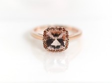 Bague Femme En Morganite En