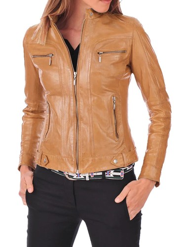 Veste cuir pour - femmes, 100%