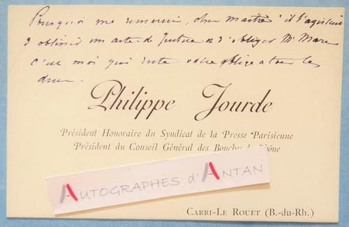 Cdv philippe jourde - ●,