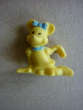 Figurine gomme ESSO GLUPS  - DISNEY  MICKEY /  MINNIE    /  VERSION  JAUNE