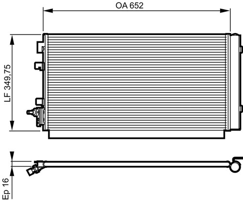 Condenseur climatisation valeo - condenseur,