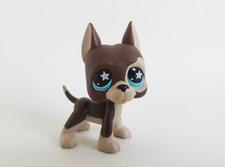 Petshop Chien Dogue Argentin LPS Hasbro BE Marron Crème Yeux Bleus #817