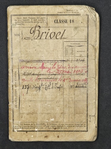 Livret militaire classe - livret,