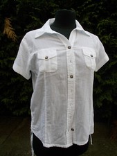 Chemisier coton blanc manches