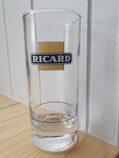 Verre Tube Ricard collector Bistrot Logo Carré  Jaune trait de dose (i Droit)