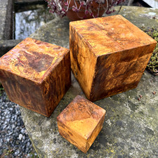 Zen Rusty Metal Cubes Set