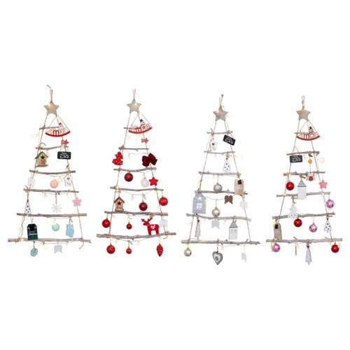 Sapin noël mural échelle - sapin,