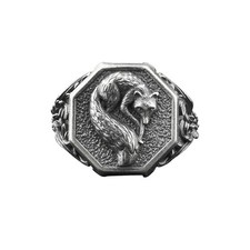 Bague chevalière homme renard