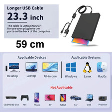 Lecteur disquette 3.5" noir Plug & Play USB/Type-C l'icône revient modernisée