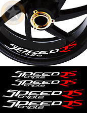 4 X STICKERS LISERET JANTE POUR TRIUMPH SPEED TRIPLE RS MOTO AUTOCOLLANT