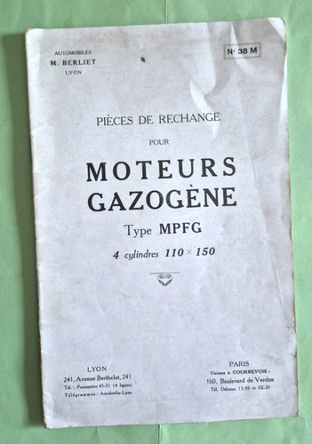 Berliet moteurs gazogène - ,