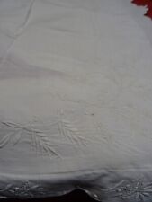 xix ==belle taie ancienne pour récup belles dentelles  brodées   main et mono