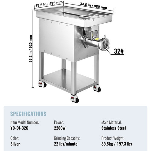 Vevor hachoir viande - vevor,