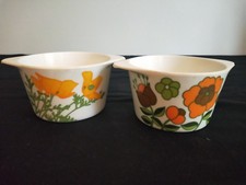 2 bols en mélamine tefal vintage motif floral