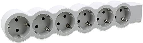 Multiprise blanc 6x2p - blanc,