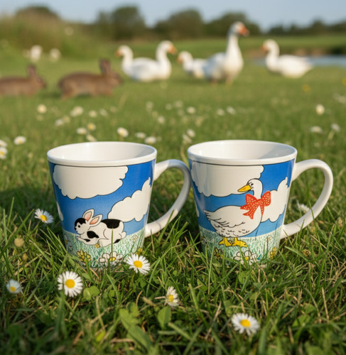 Lot tasses lapin oie - tasses,