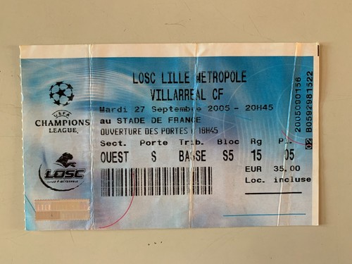 Ticket match ligue des - match,