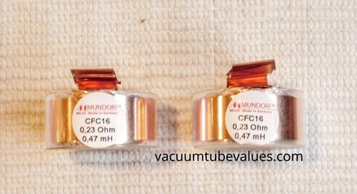 Pair two mundorf coil inductor - two,