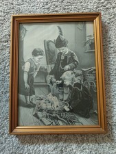 ANCIEN TABLEAU TISSE RUBAN DE SOIE NEYRET FRERES ST ETIENNE 