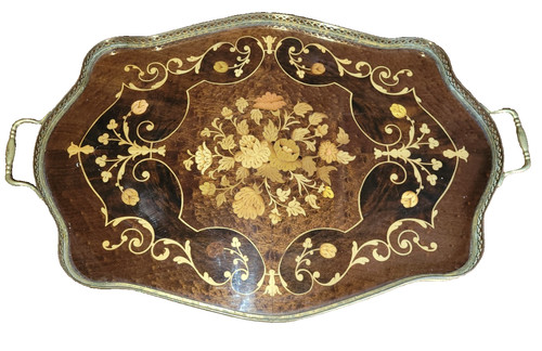 Ancien grand beau plateau - grand,