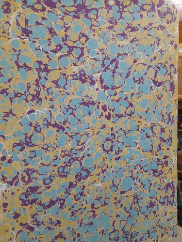 Papier marbré cuve de - cuve,