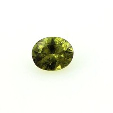 Pierres et Minéraux. 0.20 cts GRENAT DEMANTOIDE . SI1 Ural Mountains, Russie.