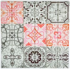 Mosaïque carreau translucide